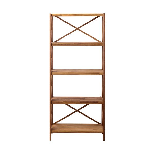 Iš ąžuolo masyvo pastatoma lentyna natūralios spalvos 70x161 cm X-Shelf – Unique Furniture