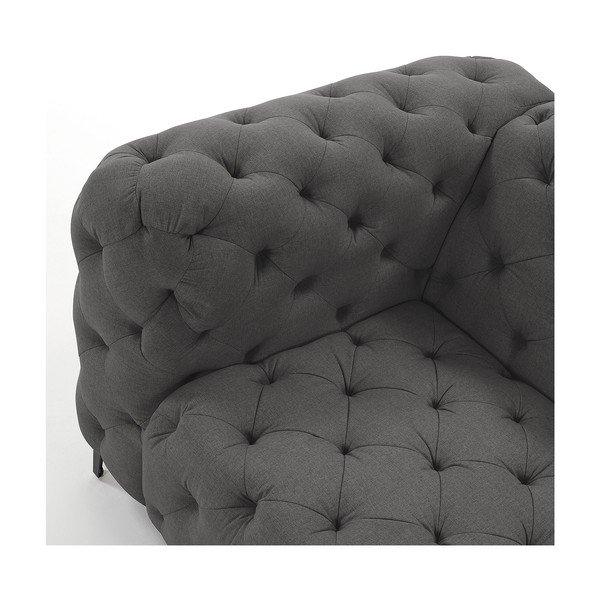 Pilka aksominė sofa "La Forma Maisha-image-3