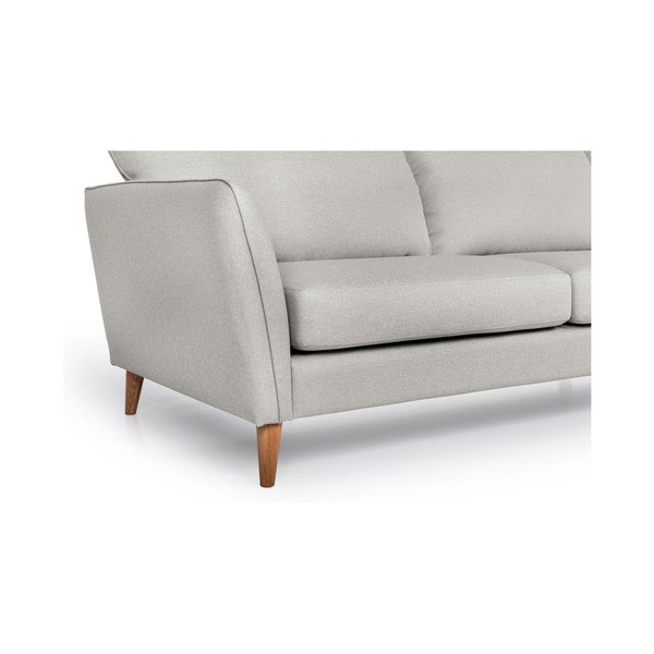 Šviesios smėlio spalvos kampinė sofa Scandic Paris, kairysis kampas-image-4