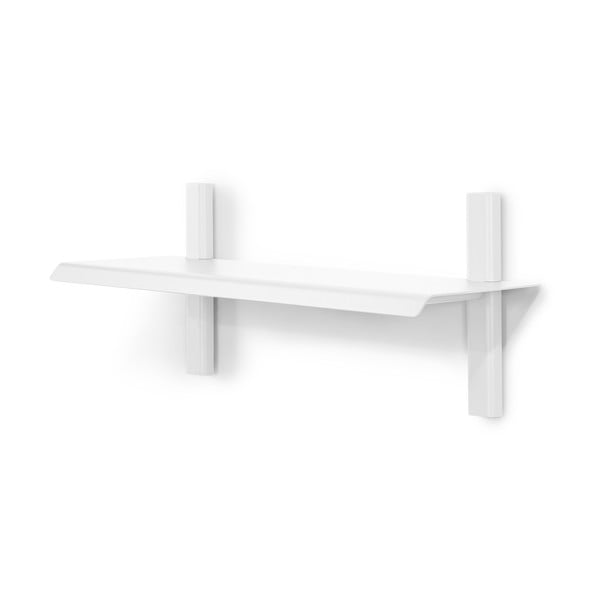 Baltos spalvos iš metalo sieninė lentyna 60 cm Hola – Spinder Design-image-3