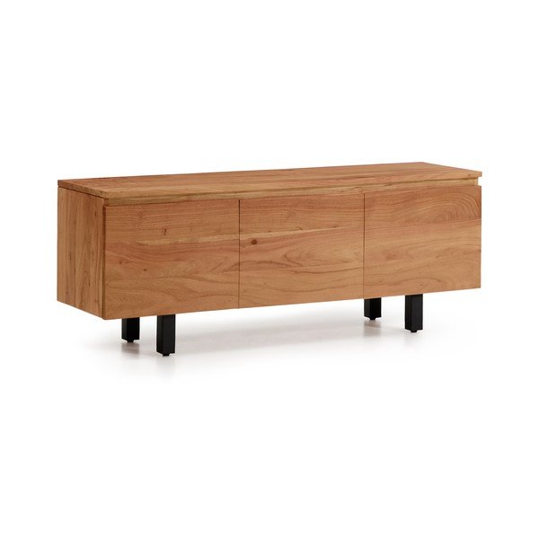 Natūralios spalvos iš akacijos masyvo TV spintelė 150x58x40 cm Uxue – Kave Home-image-2