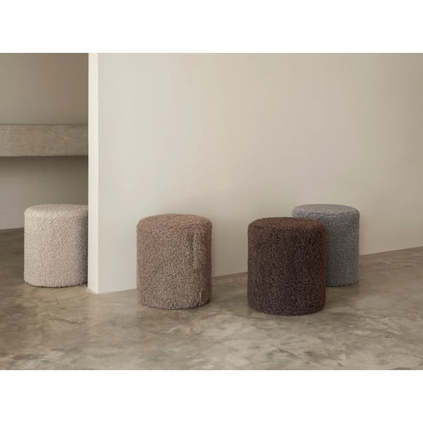 Smėlio spalvos iš boucle pufas Teddy – Blomus-image-1