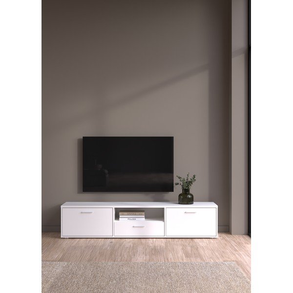TV spintelė baltos spalvos 177x38 cm Media – Tvilum-image-1