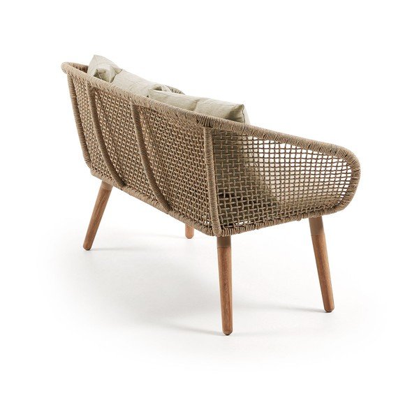 "La Forma Gillian" dvivietė sofa iš eukalipto medienos-image-3