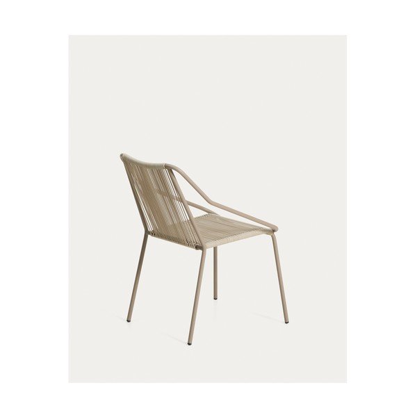 Kreminės spalvos/taupe spalvos sodo kėdė Zivia – Kave Home-image-4