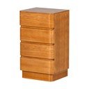 Natūralios spalvos šoninė spintelė 40x70x34 cm Fejo – WOOOD