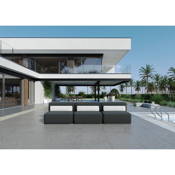 Sodo modulinė sofa tamsiai pilkos spalvos 306 cm Straw – Sit Sit-image-1