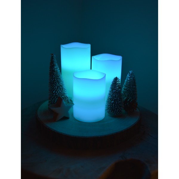 LED žvakės 3 vnt. (aukštis 10 cm) – Hilight-image-3