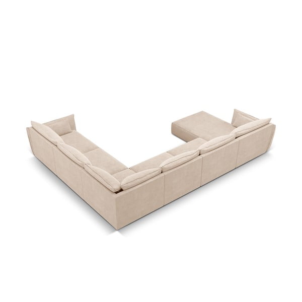 Smėlio spalvos kampinė sofa (dešinysis kampas) Vanda - Mazzini Sofas-image-3