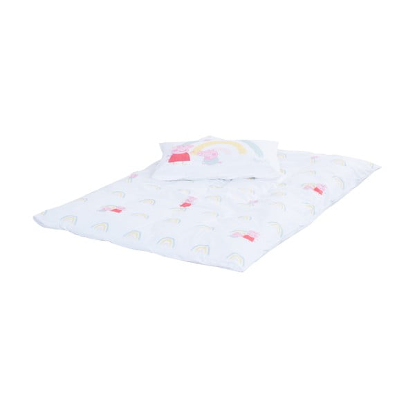 Iš medvilnės vaikiška patalynė vaikiškai lovai 100x135 cm Peppa Pig – Roba-image-4