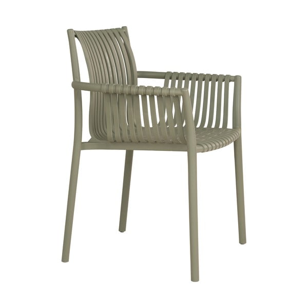 Plastikinės sodo kėdės žalios spalvos 2 vnt. Tulsa – House Nordic-image-3