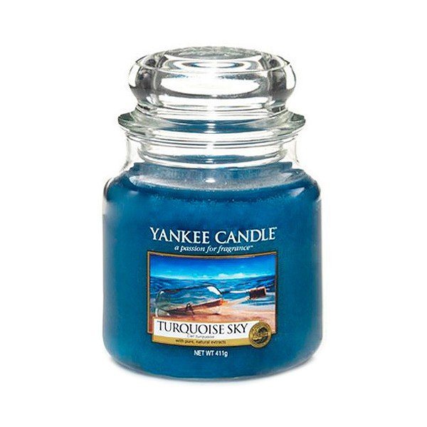 Kvapnioji žvakė Yankee Candle Turquoise Sky, degimo trukmė 65 - 90 val.
