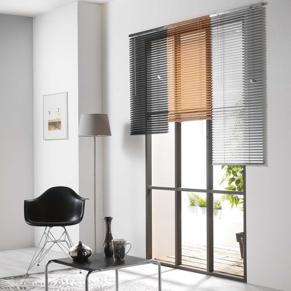 Žaliuzės iš metalo oranžinės spalvos 90x180 cm Venitien – douceur d'intérieur-image-2