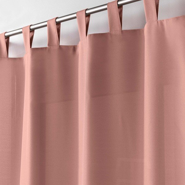 Užuolaida rožinės spalvos 140x260 cm Essentiel – douceur d'intérieur-image-1