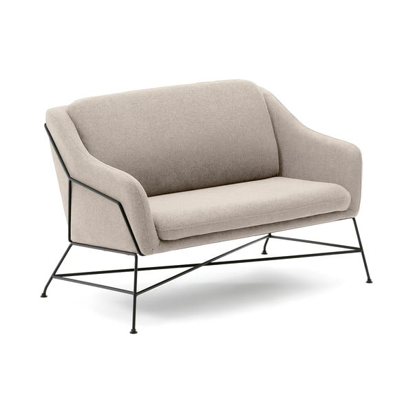 Smėlio spalvos sofa 128 cm Brida – Kave Home-image-2