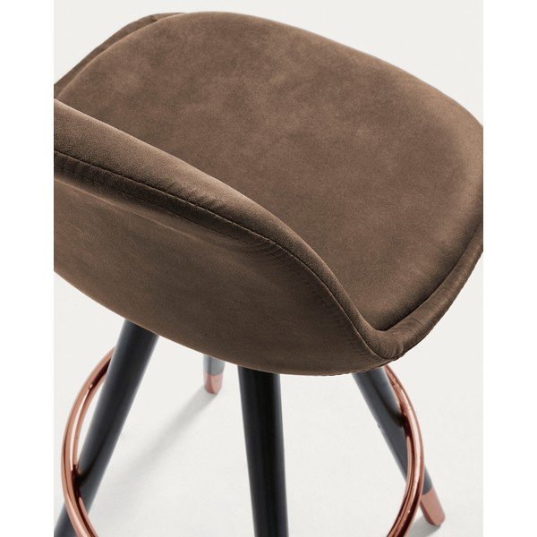 Rudos spalvos baro taburetė (sėdynės aukštis 75 cm) Slad – Kave Home-image-3