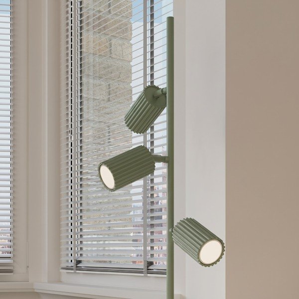 Žalios spalvos iš aliuminio pastatomas šviestuvas su sulankstoma konstrukcija (aukštis 155 cm) Gleam – Sollux-image-2