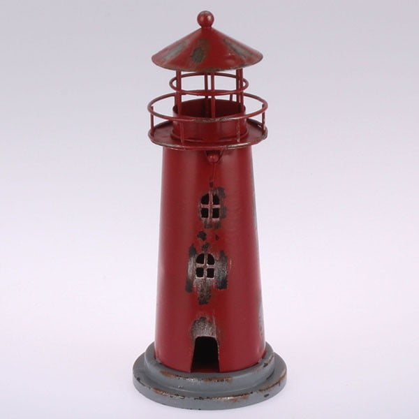 Metalinis pakabinamas žvakidės laikiklis "Red Lighthouse", 22 cm