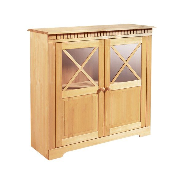 Iš pušies masyvo vitrina natūralios spalvos 95x35 cm Lisa – Støraa-image-2