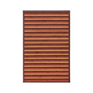 Iš bambukinė kilimas garstyčių spalvos/rudos spalvos 60x90 cm – Casa Selección