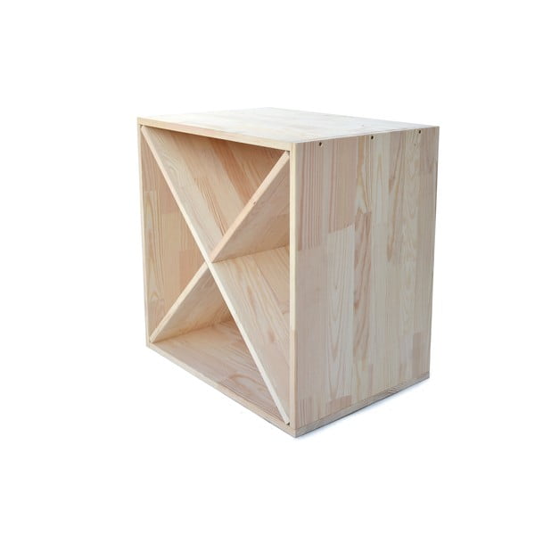 Iš pušies masyvo vyno lentyna natūralios spalvos butelių skaičius 24 – Bonami Essentials-image-3