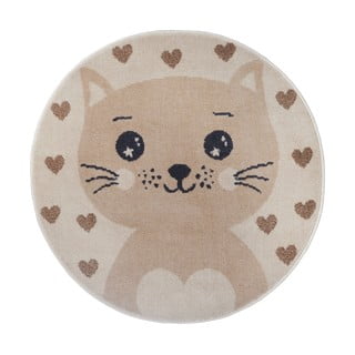 Vaikiškas kilimas smėlio spalvos ø 140 cm Cat – Hanse Home