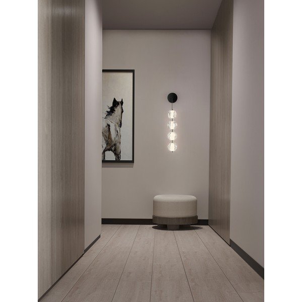 Matinės juodos spalvos iš metalo sieninė lempa LED Ifos – Nova Luce-image-1