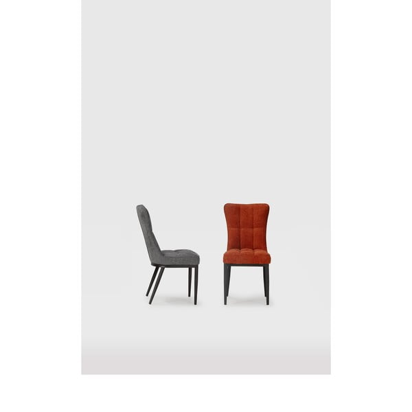 Pilkos spalvos valgomojo kėdės 2 vnt. Damon – Marckeric-image-2