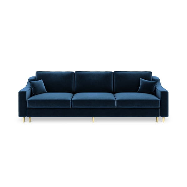 Tamsiai mėlyna trivietė sofa-lova Mazzini Sofas Marigold