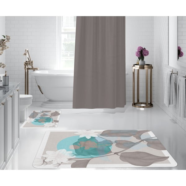 Pilki vonios kambario kilimėliai, 2 vnt. - Oyo Concept-image-1