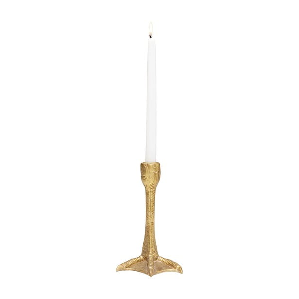 Aukso spalvos žvakidė Kare Design Claw, 18 cm aukščio
