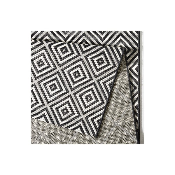 Juodai baltas lauko kilimas NORTHRUGS Karo, 80 x 150 cm-image-2