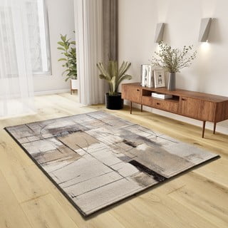 Pilkos spalvos/smėlio spalvos kilimas 200x290 cm Beruti – Universal