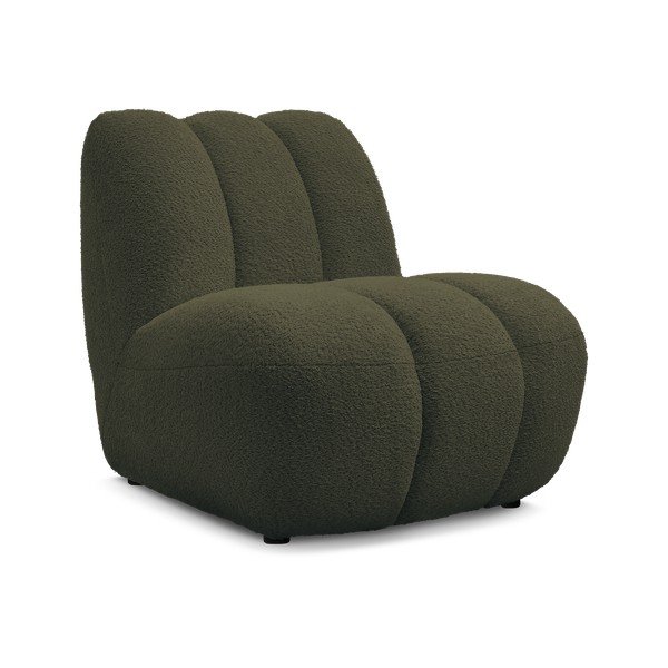 Žalios spalvos iš boucle krėslas Janissaire – Bobochic Paris