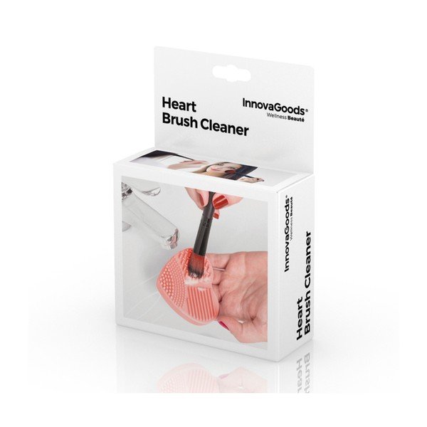 "InnovaGoods Heart" rankinis silikoninis kosmetikos šepetėlių valiklis-image-2