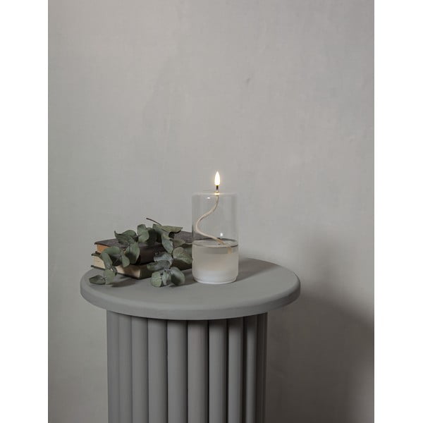 Bílá LED svíčka ve skle Star Trading Flamme Float, aukštis 17,5 cm-image-3