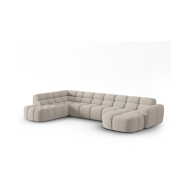 Kampinė sofa smėlio spalvos Lisa – Micadoni Home-image-2