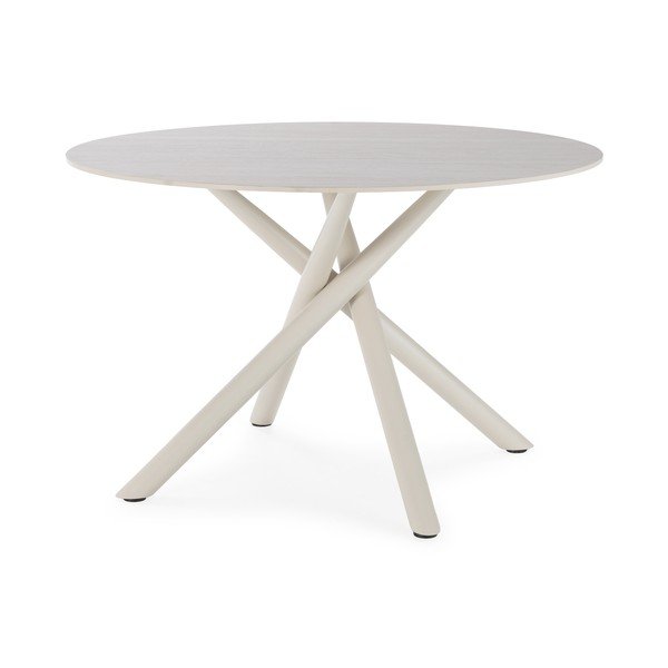 Iš keraminės plokštės apvalios formos valgomojo stalas ø 119,5 cm Talia – Marckeric