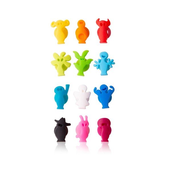 Iš silikonas stiklinių žymekliai Party people – VacuVin