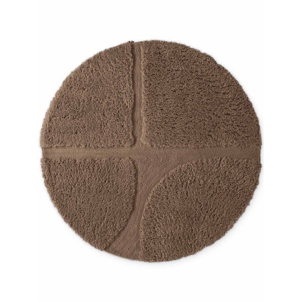 Rankų darbo rudos spalvos apvalios formos kilimas ø 160 cm Lambeth Jasper – Ted Baker