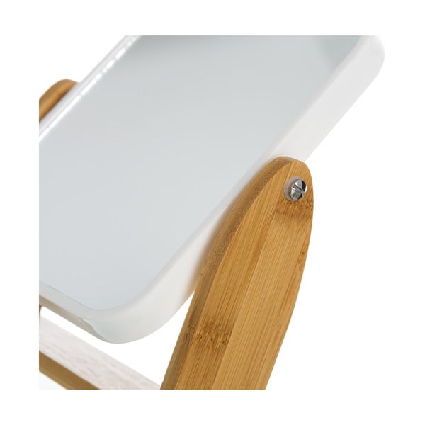 Kosmetinis veidrodis su bambukiniu rėmu 16x19,5 cm – Casa Selección-image-2