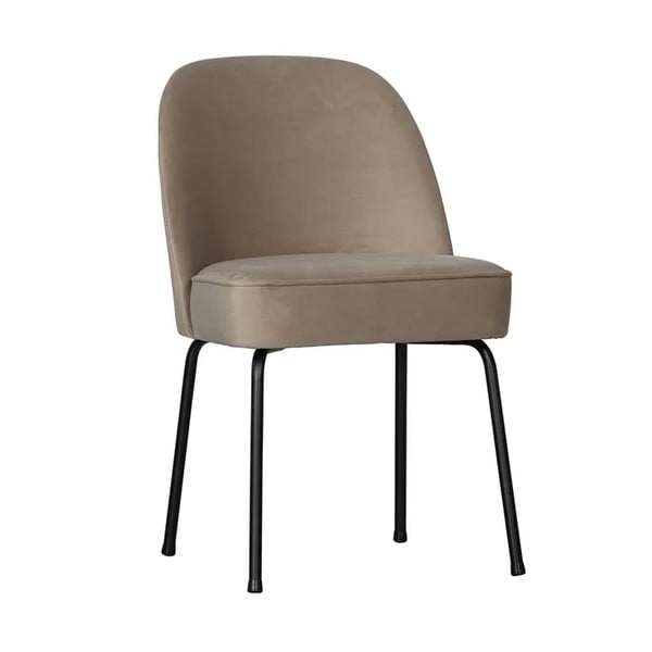 Smėlio spalvos iš aksomo valgomojo kėdės 2 vnt. Vogue – WOOOD