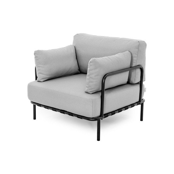 Paminkštinto audinio sodo krėslas šviesiai pilkos spalvos Salve – Sit Sit-image-3