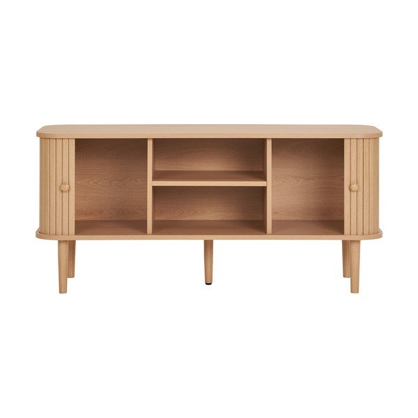 Natūralios spalvos TV spintelė iš pušies 113x51,5x40 cm Nikko – House Nordic-image-3
