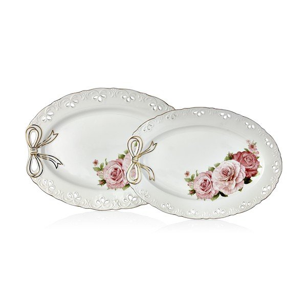 2 porcelianinių lėkščių rinkinys Dina