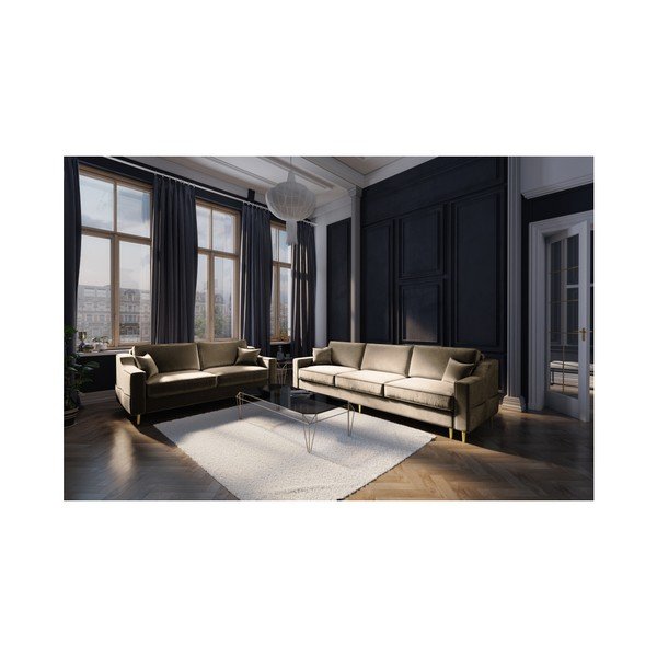 Smėlio spalvos dvivietė sofa Mazzini Sofas Marigold-image-3