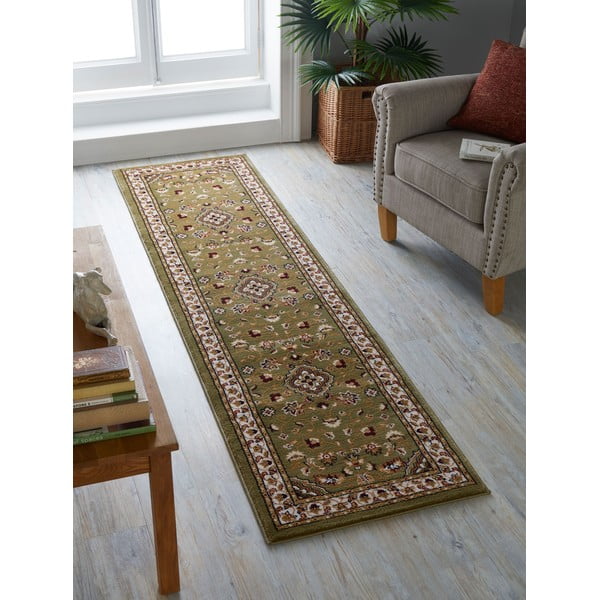 Kilimas žalios spalvos 66x300 cm Sherborne – Flair Rugs-image-1