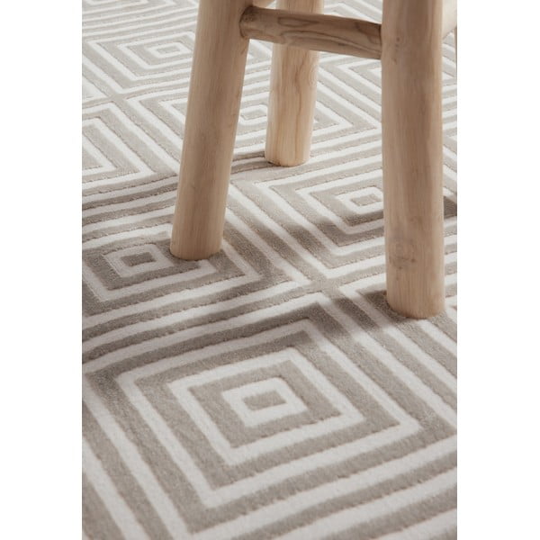 Kilimas pilkos spalvos 160x235 cm Perles Tourmaline – Elle Decoration-image-4