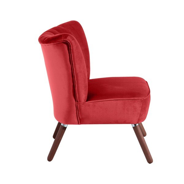 Raudonas fotelis Max Winzer Alessandro Velour-image-1