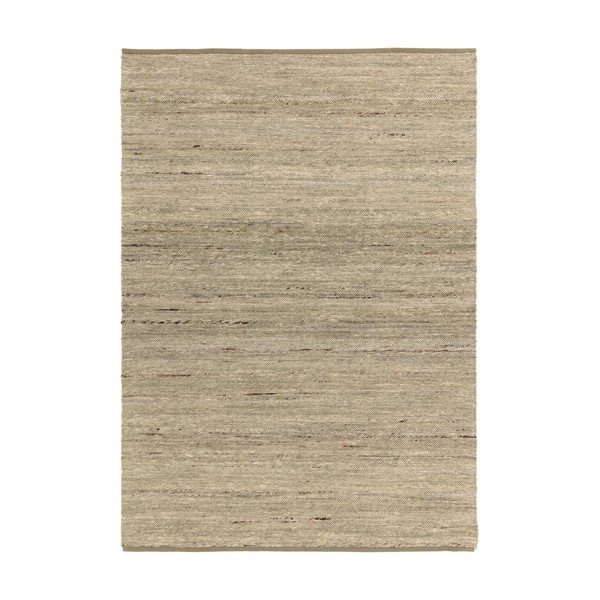 Apverčiamas/rankų darbo khaki spalvos iš vilnos mišinio kilimas 160x230 cm Birkdale Pistachio – Asiatic Carpets